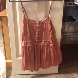 Spaghetti strap pink shirt from Paris
